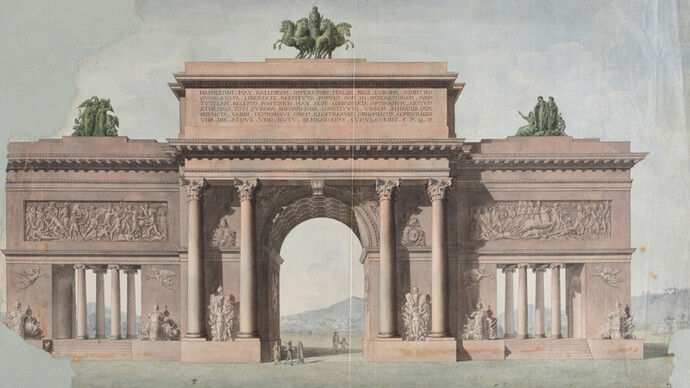 Progetto per un arco di trionfo
