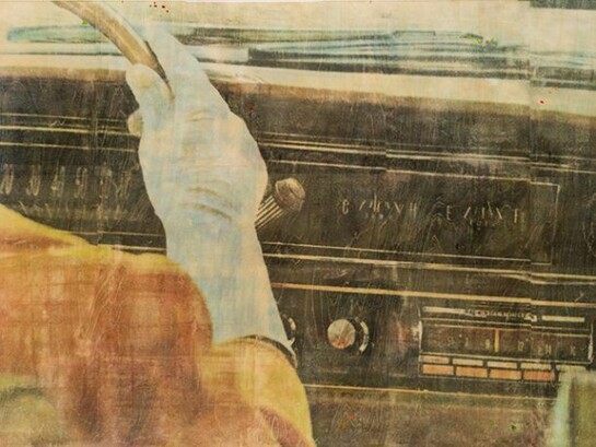 Ernesto Cánovas, Unfinished Business, 2013,
Mixed media and resin on board, 125 x 190 cm