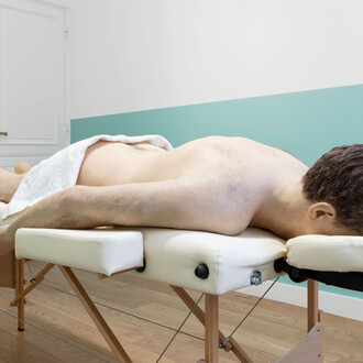 Elmgreen & Dragset
The Touch
2011
Massage bench, towel, life size silicone figure, shoes
80 x 70 x 200 cm
Courtesy: Galería Helga de Alvear, Madrid
Photo by: Anders Sune Berg