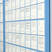 Daniela Comani, The Beginning The End, 2020, pigment print, 3 elementi, cm 210x120 cad.
(dettaglio), Courtesy l'artista e Galleria Studio G7, Bologna