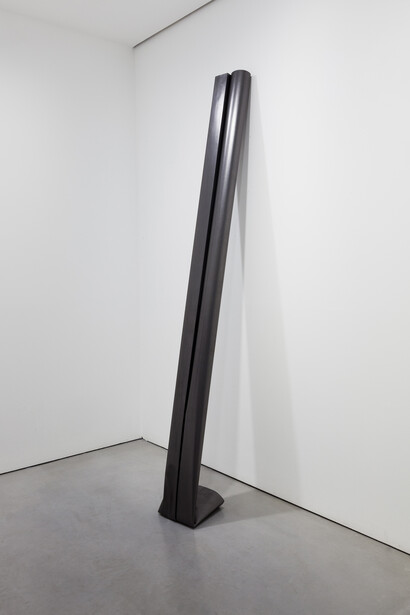Diogo Pimentao, #7Aligned Fold, 2014, Paper and graphite, 274.5 x 29 x 31.5 cm