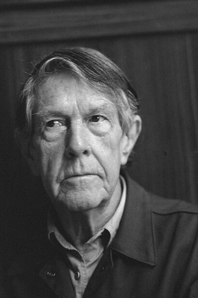 Il compositore John Cage nel 1988