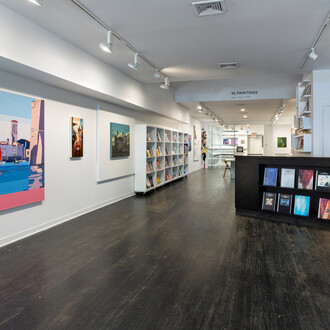 Various artists, 36 paintings, exhibition view. Courtesy of Harper's Books