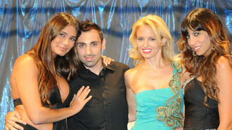 Loris Danesi con Barbara Chiappini e Justine Mattera