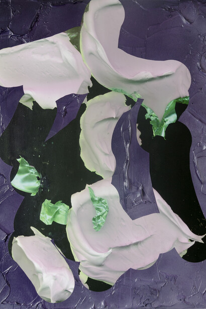 André Hemer, Big Node #20, 2015, Acrylic and pigment on canvas, 120 x 90 cm
