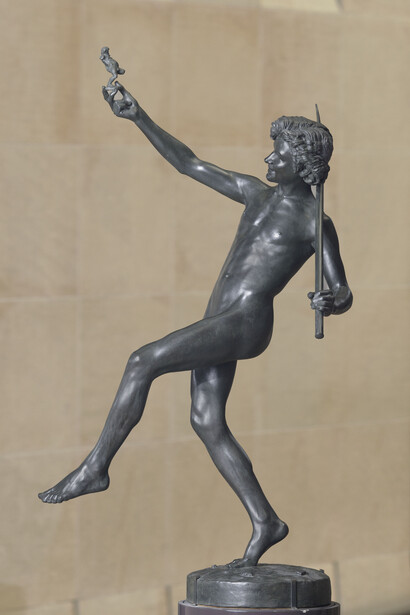 Hippolyte Moulin,
Una scoperta a Pompei,
1863, bronzo,
Parigi, Musee d’Orsay