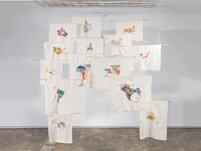 Susanne Kessler, Between continents, across the seas, exhibition view. Courtesy of A.I.R. Gallery