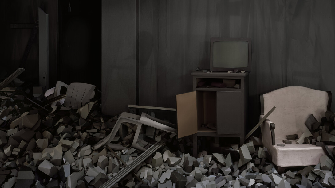 Thomas Demand, Ruine (detail). Courtesy of the artist and Matthew Marks Gallery / Sprüth Magers / Esther Schipper, Berlin / Taka Ishii Gallery © Thomas Demand, VG Bild-Kunst, Bonn