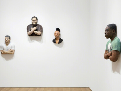John Ahearn / Rigoberto Torres, Exhibition view. Courtesy of Alexander and Bonin