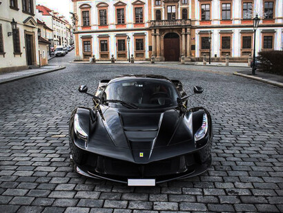 A black Ferrari