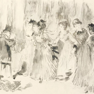 Auguste Renoir, Les filles d'ouvriers se promenant sur le boulevard extérieur. Cortesia del Musée d'Orsay