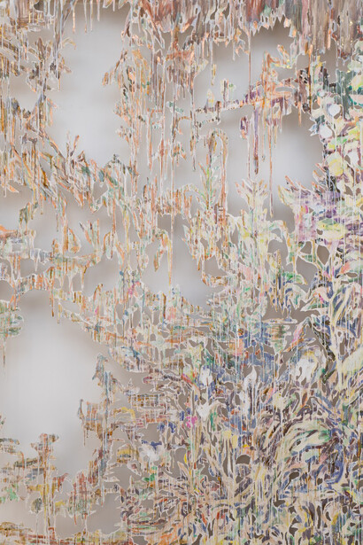 Diana Al-Hadid, I spy, 2024. Courtesy of Berggruen Gallery
