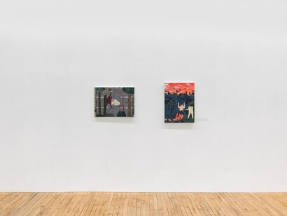 Andrea Joyce Heimer, Served cold, exhibition view. Courtesy of Gaa Gallery
