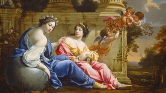 Simon Vouet, "Le muse Urania e Calliope", 1634 ca. National Gallery of Art, Washington, USA