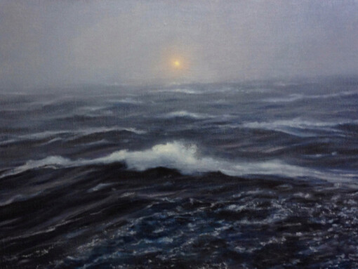 Adam Straus, Search, 2014, oil on canvas, 48 x 72 x 2 in. 122 x 183 x 5 cm