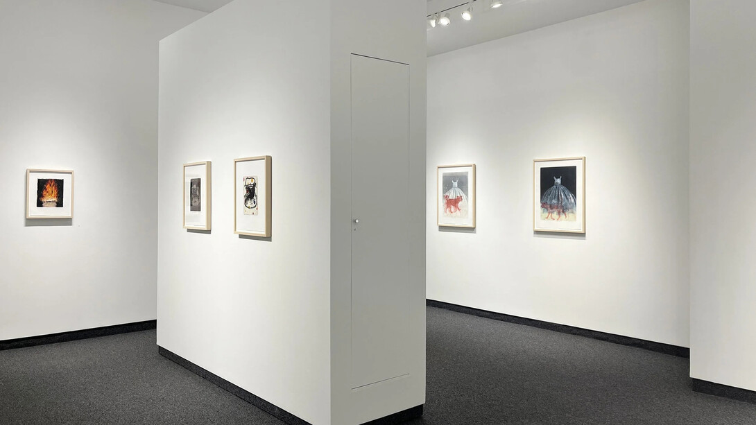 Lorie Hamermesh, Into the fire, exhibition view. Courtesy of Gallery Naga