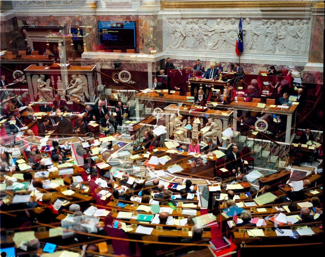 OLIVIER MENANTEAU
Politiciens au travail Assemblée Nationale Paris le 20 novembre 2015 Prorogation de l’application de la loi relative à l’état d’urgence
courtesy galerie anne barrault
