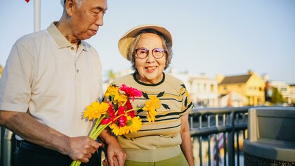 An older couple. Love, a complex and profound emotion, transcends the boundaries of age and time
