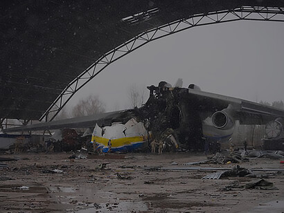 Discover the unfolding events at Antonov Airport and the fate of the Mriya aircraft following the Russian invasion of Ukraine