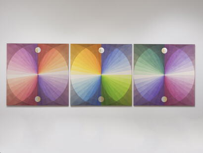 Bodies of light: new paintings by Field Kallop, exhibition view. Courtesy of Gavlak Gallery