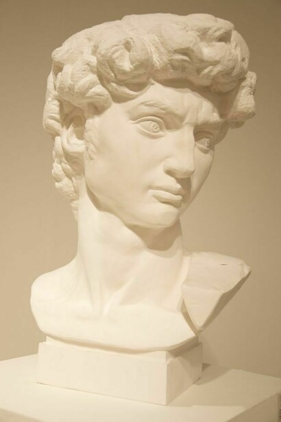 Li Hongbo, Bust of David, paper, 2012. Courtesy Klein Sun Gallery, New York. © Li Hongbo