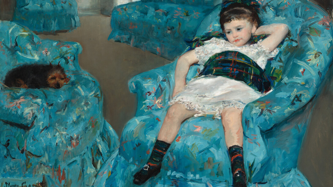 Mary Cassatt, Little girl in a blue armchair (detail), 1878. Courtesy of the National Gallery of Art