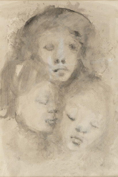 Leonor Fini, Sans titre (Trois visages) (detail), n.d. Courtesy of Andrew Edlin Gallery