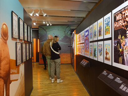 Métal Hurlant, exhibition view. Courtesy of Comics Art Museum