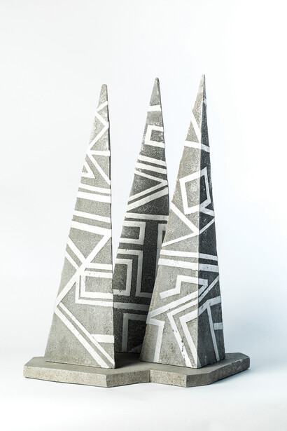 Geoffrey Clarke, Jersey Airport Past Present Future (maquette), 1996, Aluminium, 53.5 x 39 x 33 cm, Unique, Courtesy of Pangolin London