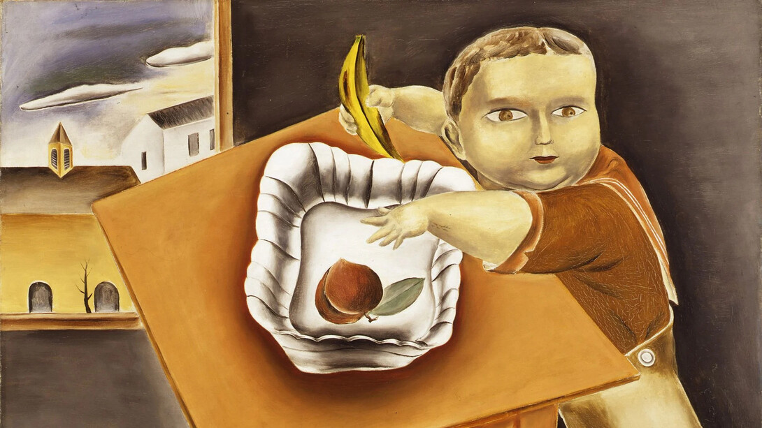 Yasuo Kuniyoshi, Boy stealing fruit (detail), 1923. Courtesy of Columbus Museum of Art