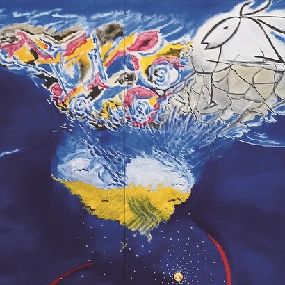 Enzo Devastato, Blu Forma Pittorica, dettaglio