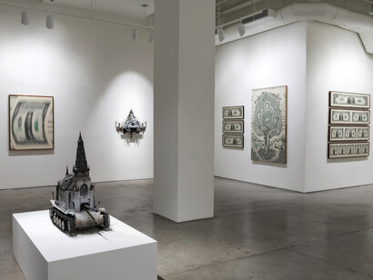 Kris Kuksi and Mark Wagner. Courtesy of Joshua Liner Gallery