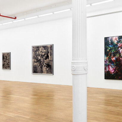 Hugo Wilson, Whatever Gets You Thru the Night, installation view. Courtesy of Nicodim Gallery