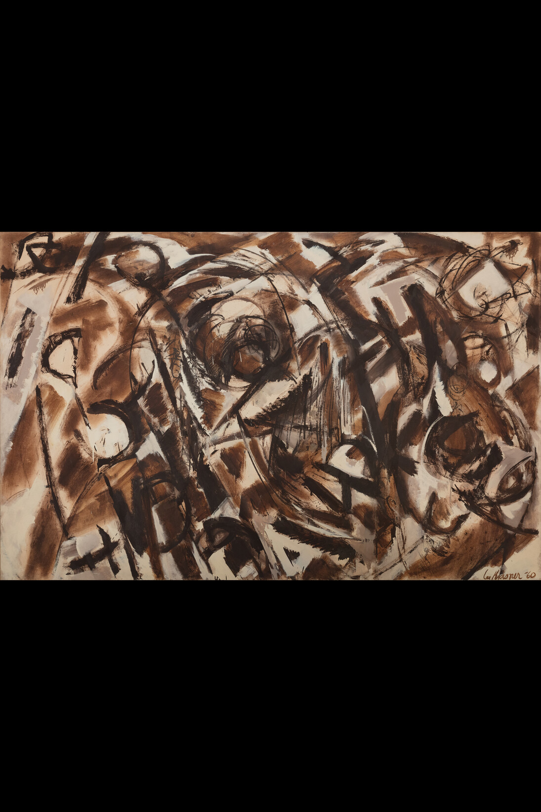 Lee Krasner, Seeded, 1960, oil on canvas, 70 3/4 x 109 inches, 179.7 x 276.9 cm. © 2017 The Pollock-Krasner Foundation / Artists Rights Society (ARS), New York. Image courtesy of Paul Kasmin Gallery 