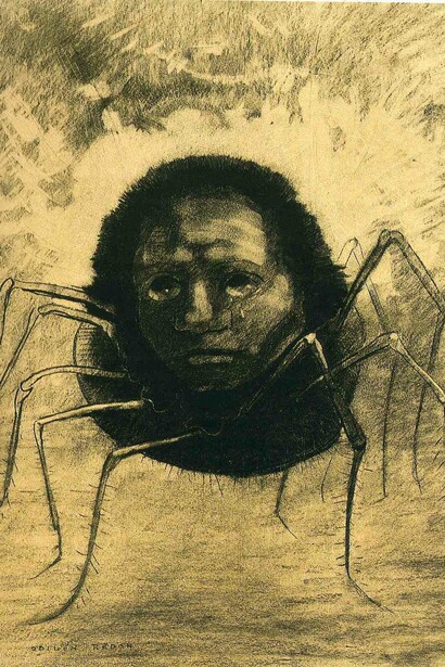 Odilion Redon. Araignée en pleurant. 1881