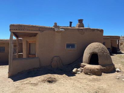 Casa estilo pueblo, Taos (Foto de Jorge M. González)
