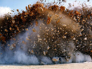 Naoya Hatakeyama. Blast #15 from a series of 17 chromogenic prints. 8 in. x 10 in (20.32 cm x 25.4 cm). San Francisco Museum of Modern Art, promised gift of Kurenboh © Naoya Hatakeyama, courtesy Taka Ishii Gallery
