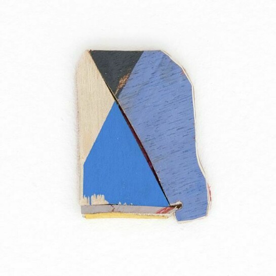 Lisi Raskin, Untitled, 2 x 2 (1), acrylic paint on wood, 2 x 2 inches