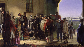 Jerry Barrett; La misión de la misericordia: Florence Nightingale recibiendo a los heridos en Scutari, c. 1905, 	
National Portrait Gallery (detalle)