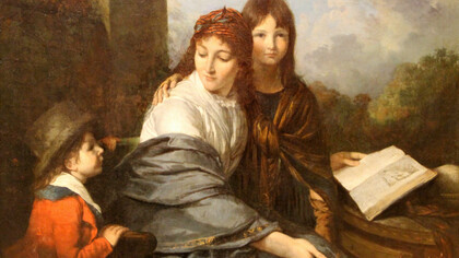 «La lectura de la fábula» (1796), Jean-Pierre Saint-Ours