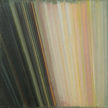 Samia Halaby, New York, 1978, Oil on canvas, 61 x 61 cm