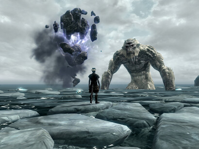 Gigante en el juego de rol "The Elder Scrolls V : Skyrim"