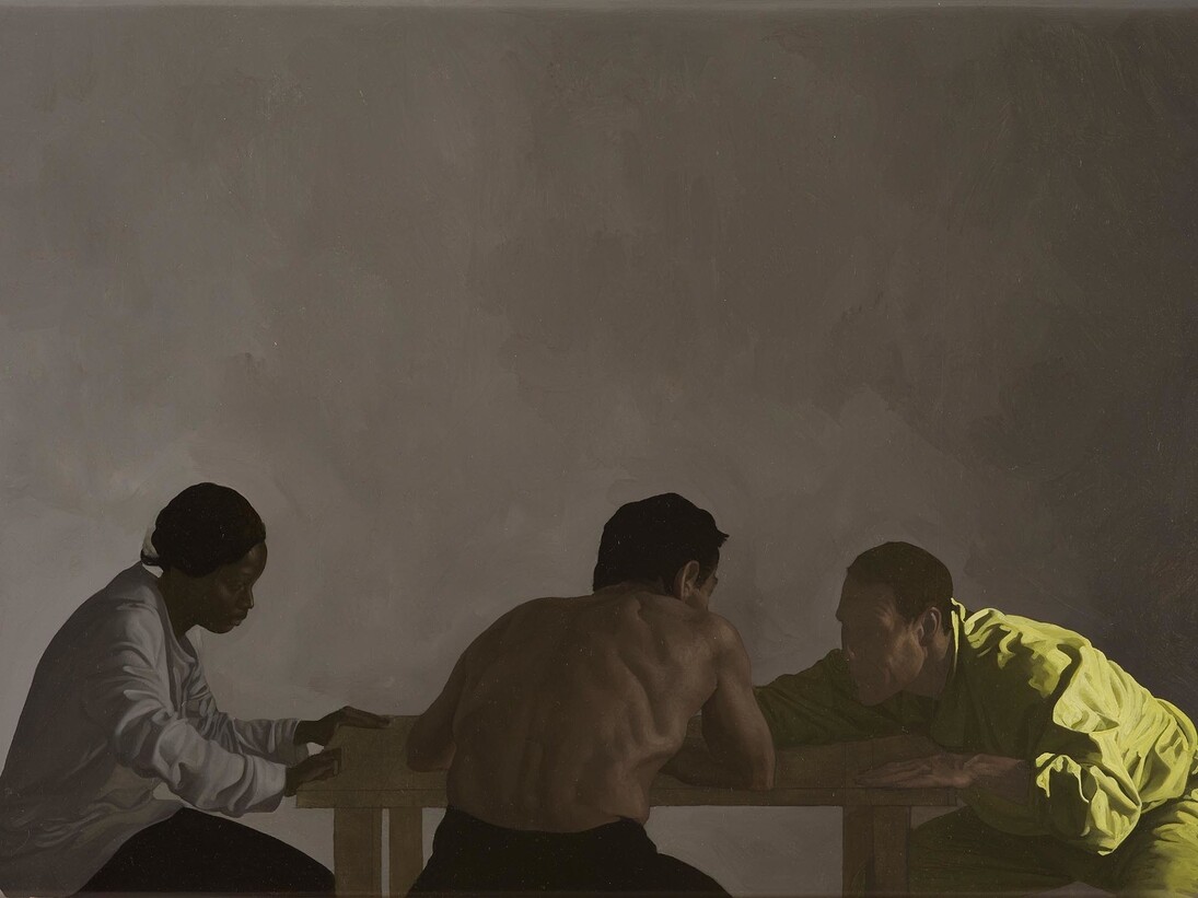 Guillaume Bresson, Sans titre, 2013, Huile sur toile, 26 x 39 cm (10 1/4 x 9 in.), Courtesy Galerie Nathalie Obadia, Paris/Bruxelles