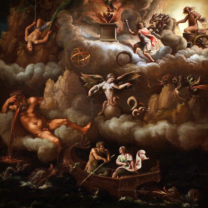 Giulio Romano; Alegoría de la inmortalidad, c. 1540, Detroit Institute of Arts, EE. UU.