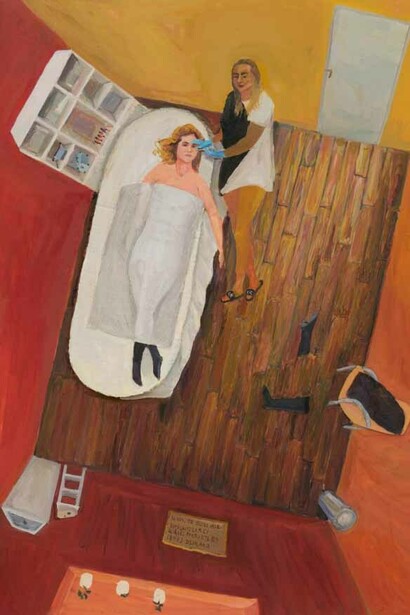 Marta Nadolle, I know it hurts, but I’m giving you more of the product so it works better, 2025. Courtesy of Leto Gallery