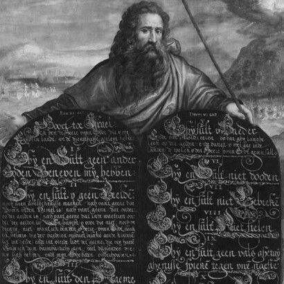 Moses and Ten Commandments, between 1600 and 1624, anonymous. Netherlands. Museum Catharijneconvent, Utrecht