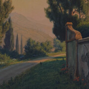 Joseph McGurl, Late afternoon Tuscan light, 2021. Courtesy of Palm Avenue Fine Art