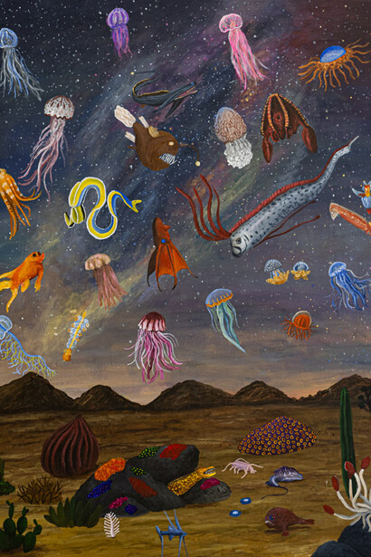 Julia Debasse, A cor que caiu do ceu, 2025. Cortesia da Galeria Murilo Castro