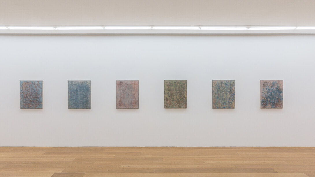 View of John Henderson's solo exhibition "re-er" at Perrotin, Hong Kong, 2017. Courtesy Perrotin