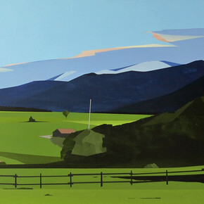 Greta Van Campen, St Ignatius, MT' 2014, 18x24", acrylic on panel